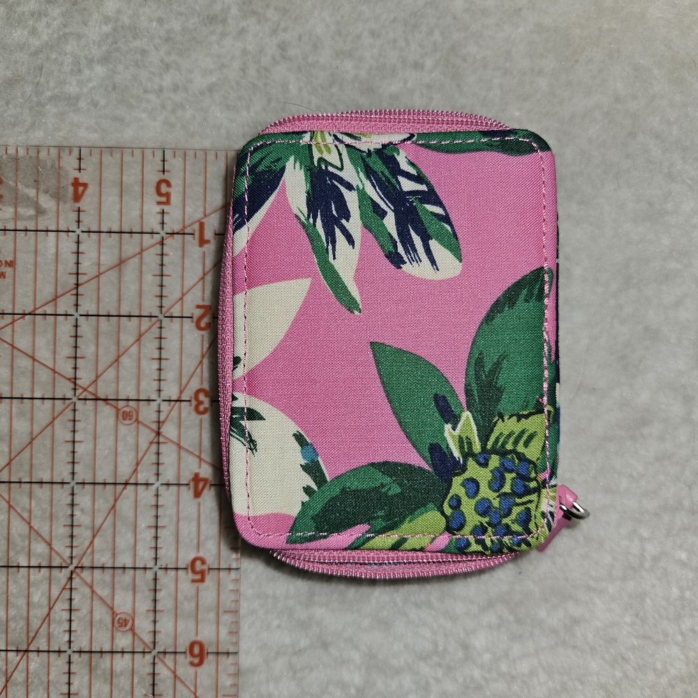 Vera Bradley Pink and Green Floral Pill Sort Travel Case